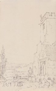South Porch and Tower of an Unidentified Church